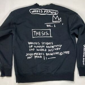 Converse X Jean Michel Basquiat Art Graphic-Ladies crew neck small